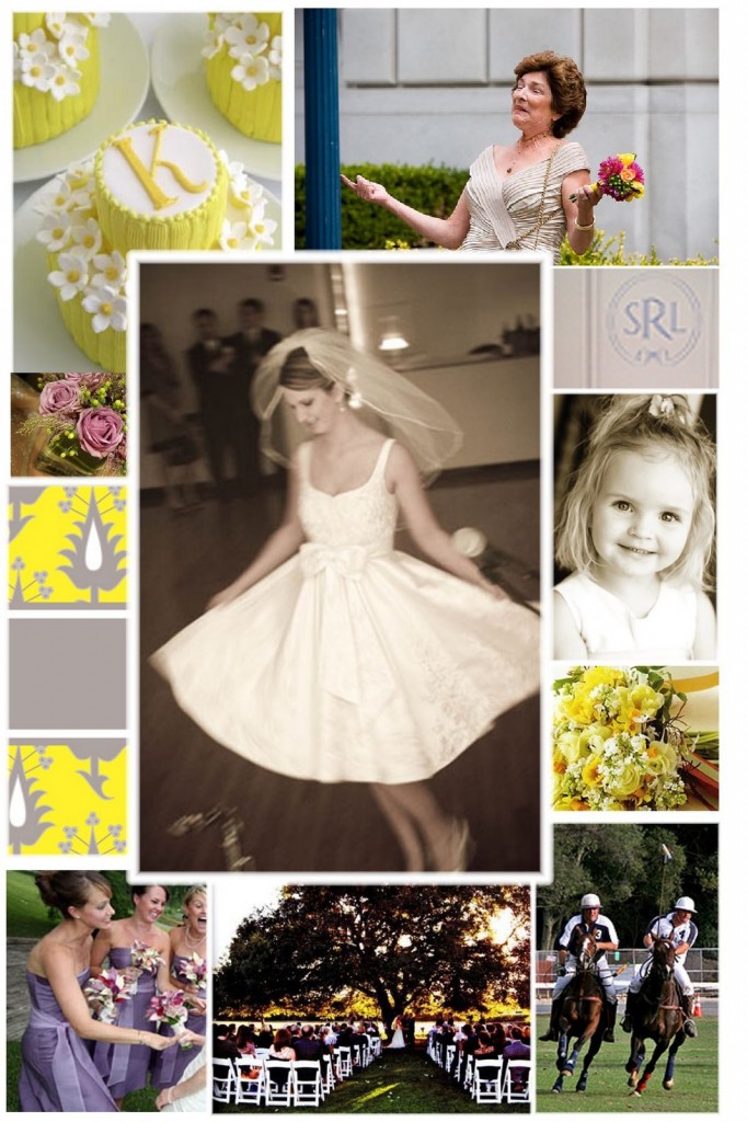 Short Dress, Yellow Flowers, Wedding