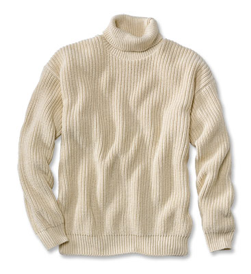 Orvis cotton sweater, fisherman style