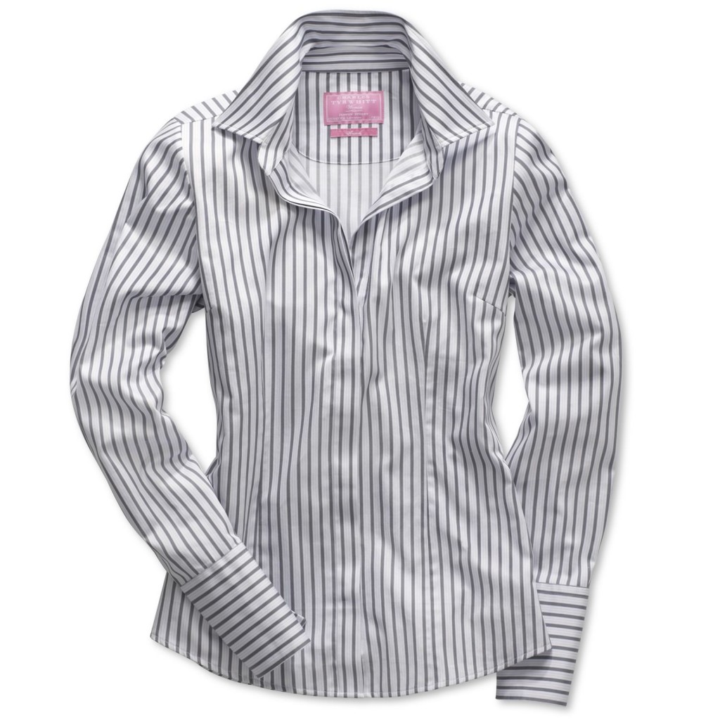 Striped woman's button front, from Charles Tyrwhitt