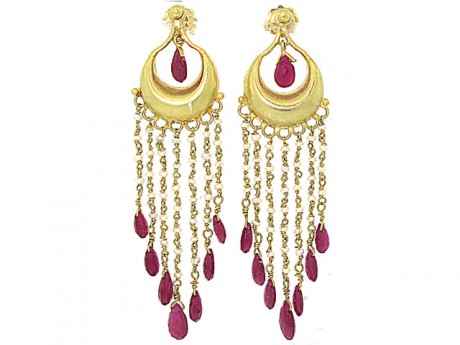 Hints of India in dangling rubies: $995
