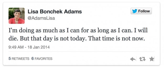 Lisa Bonchek Adams Tweets