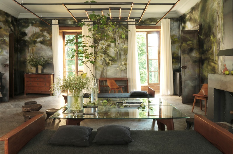 Claire Basler Paints The Walls Of Her Chateau