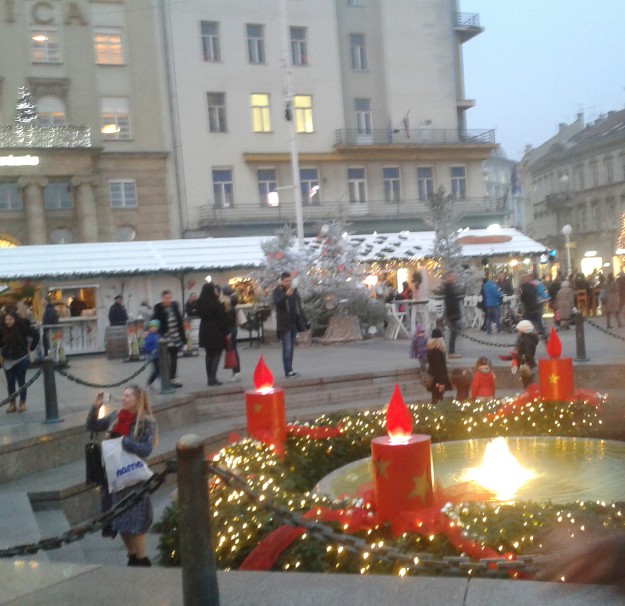Advent Candles in Zagreb