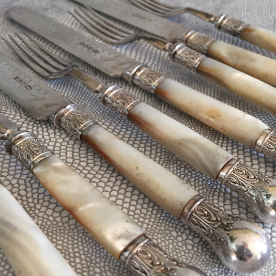 Mother of Pearl Flatware on Pigtown Design