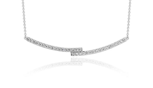Blue Nile Diamond Bar Necklace