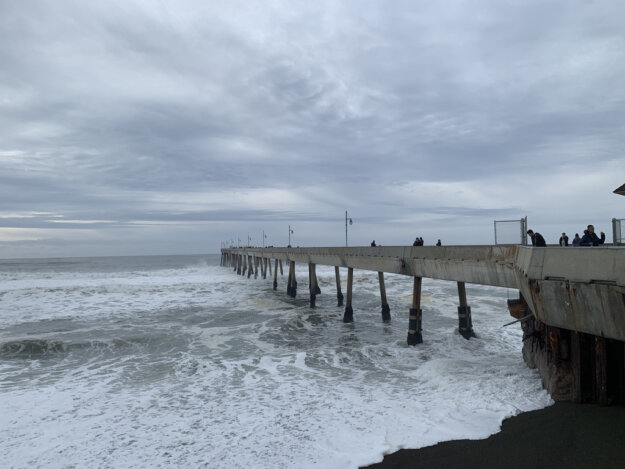 The Pacifica pier before it closed in 2025