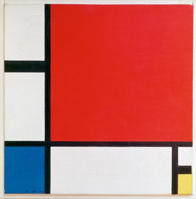 Piet Mondrian in Red Blue and Yellow