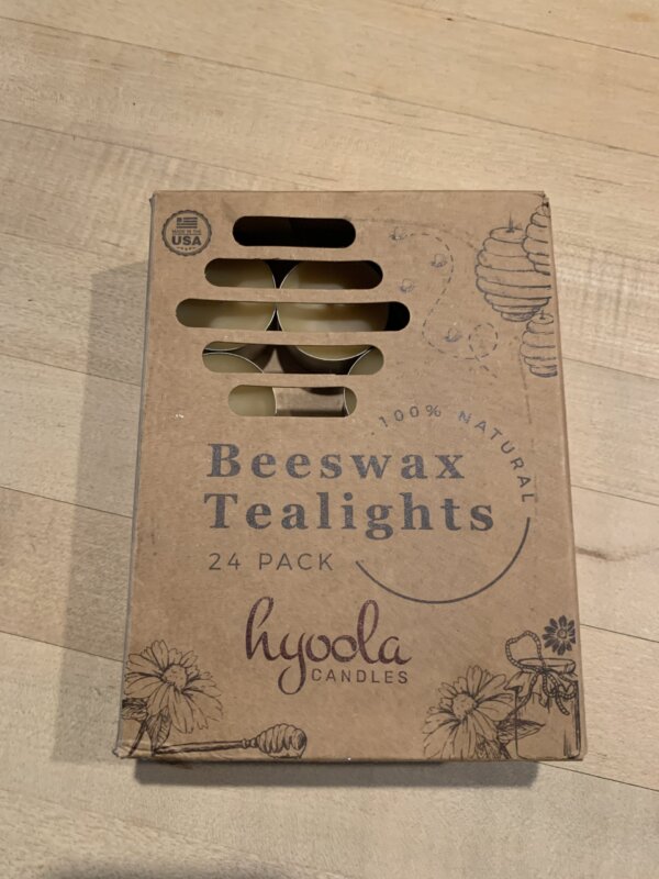 Beeswax tea lights from Hyoola