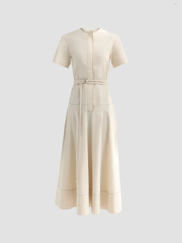 Cotton/Linen dress in Ivory by Proenza Schouler